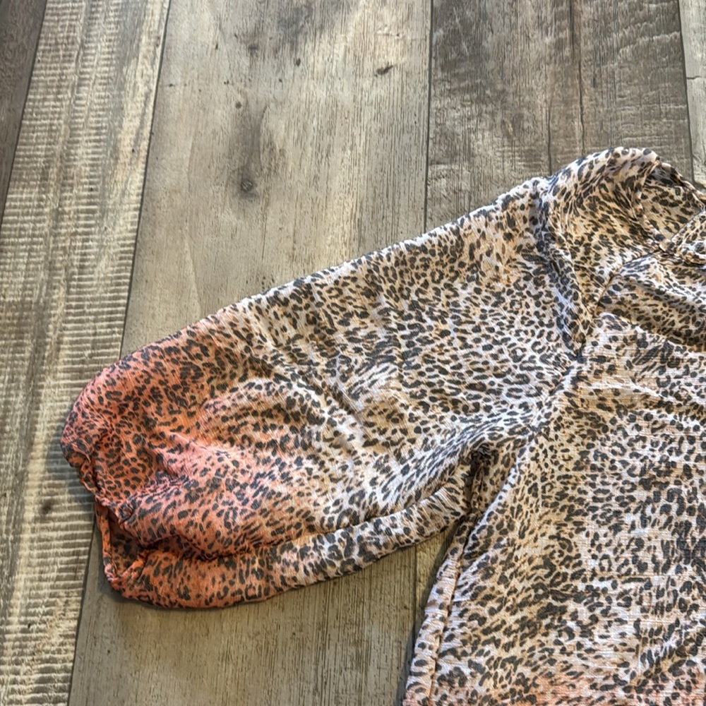 ZAC & RACHEL Leopard TOP- size L - Picture 4 of 7